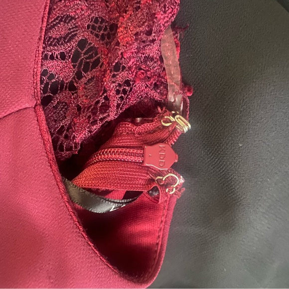 Love Spell Burgundy Lace-Back Maxi Dress - Picture 6 of 6